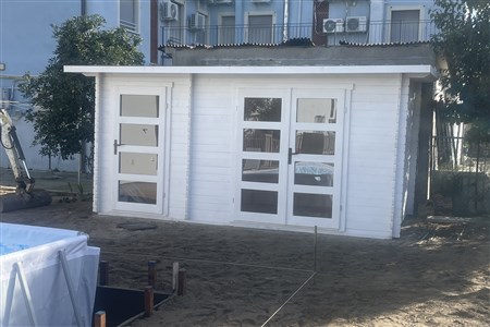 CASETTA IN LEGNO.IT CASA IN LEGNO CON PARETE DIVISORIA 4,60X2,60